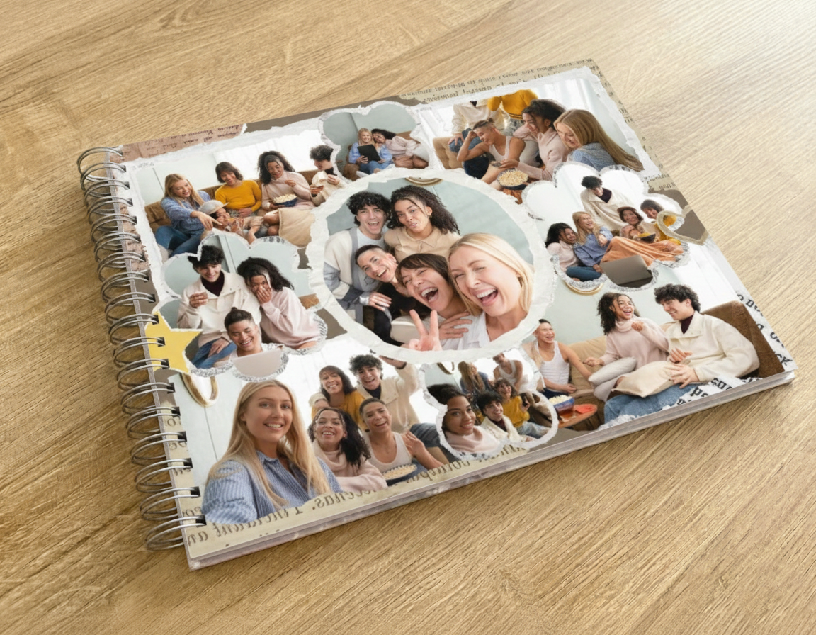 Scrapbook + Fotos + Stickers